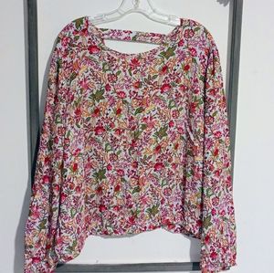 Ann Taylor Loft Plus Floral Blouse